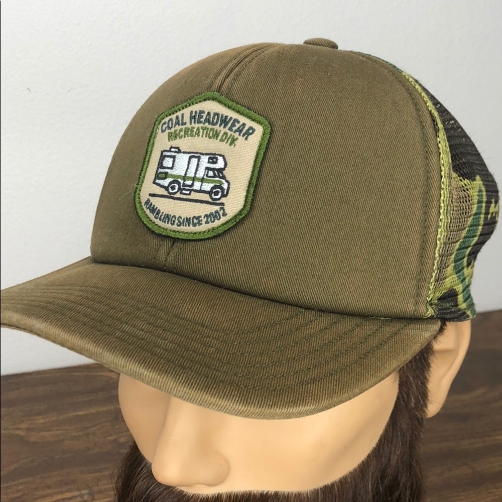 Distressed Coal RV Camouflage SnapBack Hat